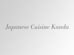 Japanese Cuisine Kanda